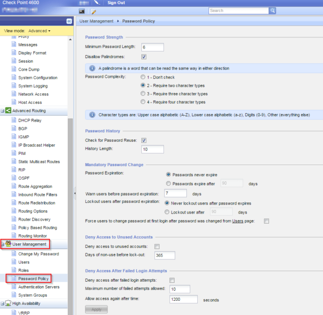 How to Setup Authentication for Admin via Check Point GAIA – BlueCat ...
