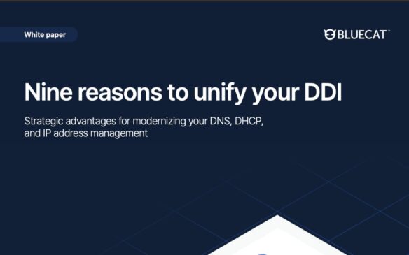 Screen capture of BlueCat Nine reasons to unify your DDI white paper