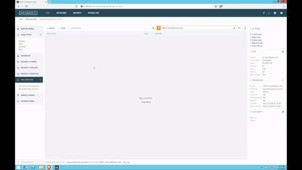 Verify zone migration worked