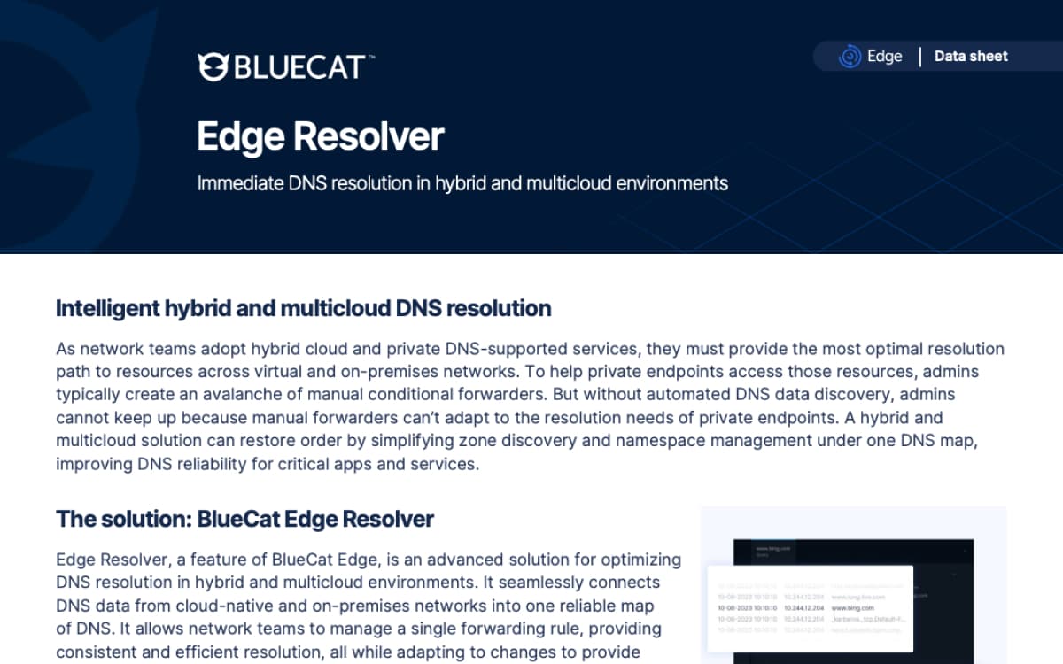 Networking practitioners – BlueCat Networks