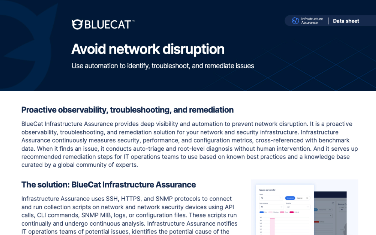 BlueCat LiveAssurance – BlueCat Networks