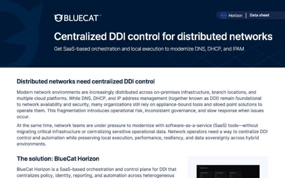BlueCat Horizon data sheet – BlueCat Networks